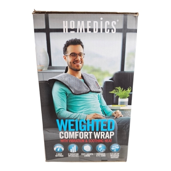 HoMedics Weighted Comfort Wrap with Vibration and Soothing Heat - Picture 2 of 5